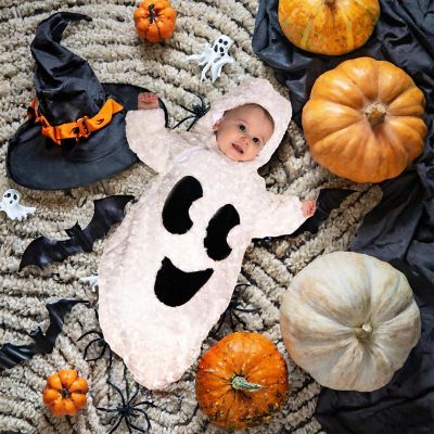 Ghost Plush Baby Costume Bunting Image 1