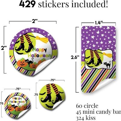 Ghouls, Goblins and Witches Sticker Bundle 429pc. by AmandaCreation Image 1
