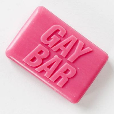 Gift Republic Gay Bar of Soap Pink Image 1