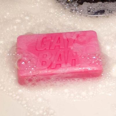 Gift Republic Gay Bar of Soap Pink Image 1