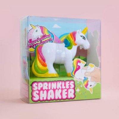 Gift Republic Rainbow Unicorn Sprinkle Shaker Dessert 4 Inch Multicolor Image 1