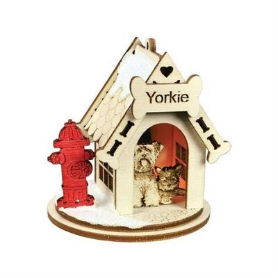 Ginger Cottages K-9 Doghouse-Yorkie K9108 Ornament, Multi #81007 Image 1