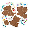 Gingerbread Animal Christmas Craft Kit - Makes 12. Image 1