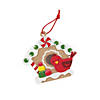 Gingerbread Birdhouse Ornament Craft Kit - Makes 12 Image 1