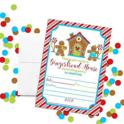 Gingerbread Decorating Invtiations 40pc. by AmandaCreation Image 1