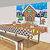 Gingerbread House Polyester Backdrop Christmas Decoration Image 2