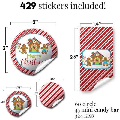 Gingerbread House Sticker Bundle 429pc. by AmandaCreation Image 2