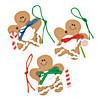 Gingerbread Man Picture Frame Christmas Ornament Craft Kit - Makes 12 Image 1