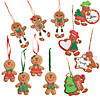Gingerbread Resin Christmas Ornaments Kit - 36 Pc. Image 1
