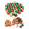 Gingerbread-Shaped Container & Candy Kit for 12 Image 1