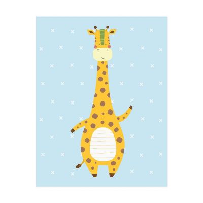 Giraffe Nursery Wall Art 8.5x11in 1-Pack Image 1