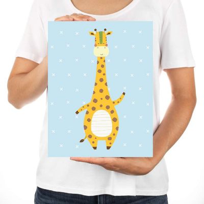 Giraffe Nursery Wall Art 8.5x11in 1-Pack Image 2