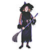 Girl&#8217;s Black Feather Witch Costume - Medium Image 1