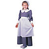 Girl&#8217;s Gray Pilgrim Dress Costume - large Image 1