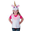 Girl&#8217;s Unicorn Vest & Hat Costume Set Image 1