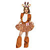 Girl's Brown, White & Pink Oh Deer! Costume Image 1