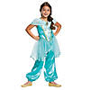 Girl's Classic Aladdin&#8482; Live Action Jasmine Costume - Small Image 1