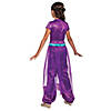 Girl's Classic Aladdin&#8482; Live Action Purple Jasmine Costume - Small Image 1