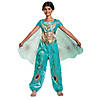 Girl's Classic Aladdin&#8482; Live Action Teal Jasmine Costume Image 2