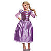 Girl's Classic Disney's Tangled Rapunzel Day Dress Costume - Medium Image 1
