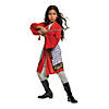 Girl's Classic Mulan Hero Red Dress Costume - 3T-4T Image 1