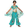 Girl's Deluxe Aladdin&#8482; Live Action Teal Jasmine Costume - Extra Small Image 1