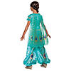 Girl's Deluxe Aladdin&#8482; Live Action Teal Jasmine Costume - Small Image 1