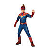 Girl's Deluxe Captain Marvel Costume Image 1