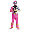 Girl's Deluxe Mighty Morphin Power Rangers Pink Ranger Dino Fury Costume - Large Image 1
