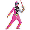 Girl's Deluxe Mighty Morphin Power Rangers Pink Ranger Dino Fury Costume - Large Image 2