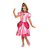 Girl's Deluxe Super Mario Bros.&#8482; Princess Peach Costume - Medium Image 1
