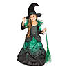 Girl's Emerald Witch Costume Image 1