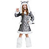 Girl's Snow Leopard Costume - Large Image 1