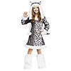 Girl's Snow Leopard Costume Image 1