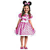 Girl's Toddler Pink Classic Minnie Mouse Costume - 3T-4T Image 1