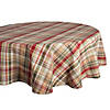 Give Thanks Plaid Tablecloth 70 Round Image 1