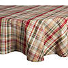 Give Thanks Plaid Tablecloth 70 Round Image 1