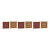 Give Thanks Sign (Set Of 6) 5"Sq Mdf/FauProper Leather Image 3