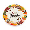 Give Thanks Thanksgiving Paper Banquet Plates - 25 Ct. Image 1