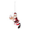 Glass Santa With Gingerbread Ornament (Set Of 6) 6.5"H Glass Image 1