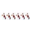 Glass Santa With Gingerbread Ornament (Set Of 6) 6.5"H Glass Image 3