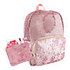 Glitter and Velvet Backpack with BONUS Pouch Image 1