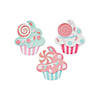 Glitter Cupcake Magnet Craft Kit - Makes 12 Image 1