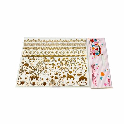 Glitter Galaxy Gold Shimmer Temporary Tattoo Sheet Wave 1 Image 3