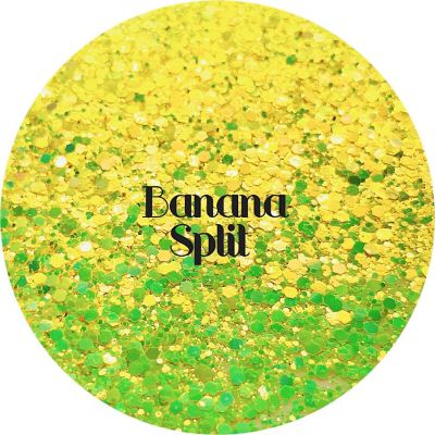 Glitter Heart Co. Glitter - Banana Split - 2 oz Bottle Image 1