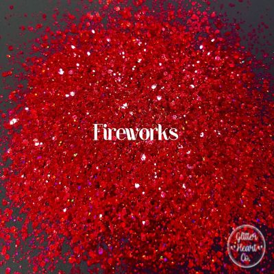 Glitter Heart Co. Glitter - Fireworks - 2 oz Bottle Image 1