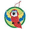 Glitter Mosaic Tropical Parrot Craft Kit- Makes 12 Image 1