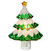 Glittered Christmas Tree Night Light - 5.75" - Green Image 1