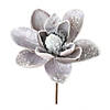 Glittered Magnolia Stem (Set Of 2) 28"H Polyester Image 1