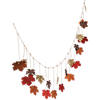Glittered Maple Leaves Garland Image 1